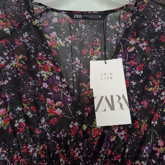 ZARA| LONG PRINT DRESS - Picture 8 of 8